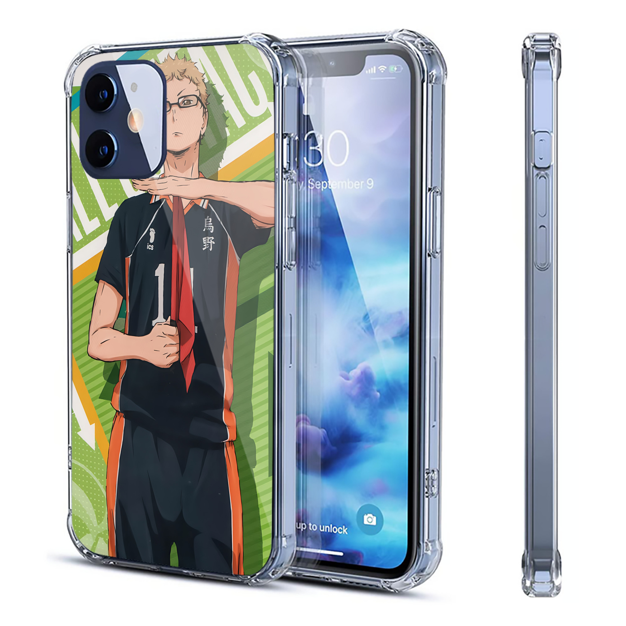 （画像用） ハイキュー!! Haikyu!! 【iPhone 12シリーズ対応】透明スマホケース（クリアソフトケース）
